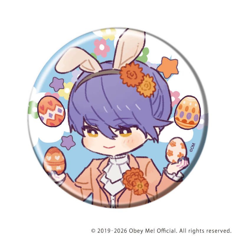 缶バッジ「Obey Me! Nightbringer」47/イースターver.ブラインド(7種)(レトロアートイラスト)