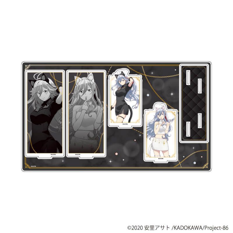 プレミアム アクリルジオラマプレート「８６―エイティシックス―」01/ヴラディレーナ・ミリーゼ　白猫＆黒猫ver.(描き下ろしイラスト)