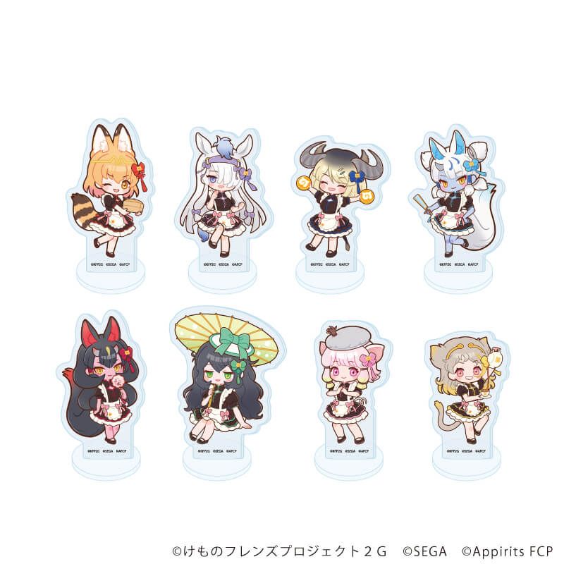 アクリルぷちスタンド「けものフレンズ3」03/チャイナメイドver. ブラインド(8種)(POP Artイラスト)