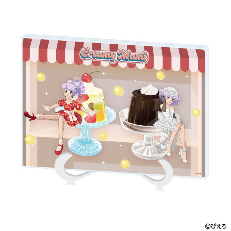 アクリルアートボード(A5サイズ)「魔法の天使クリィミーマミ」03/集合デザイン ゼリーver.(描き下ろしイラスト)