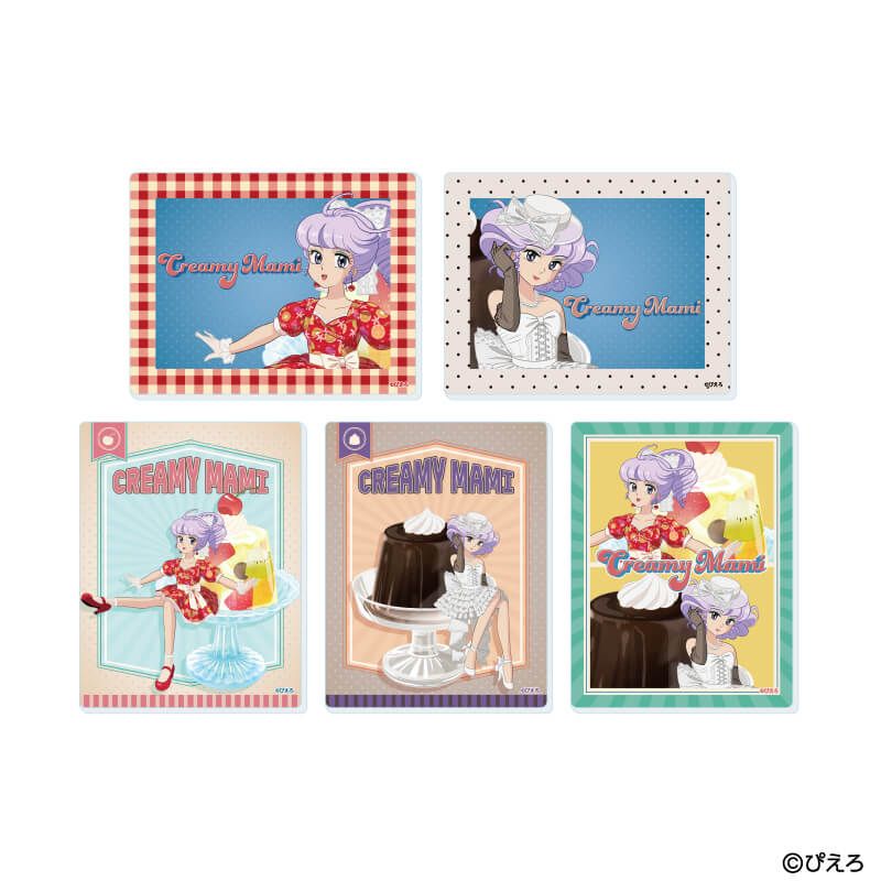 アクリルカード「魔法の天使クリィミーマミ」06/ゼリーver. コンプリートセット(全5種)(描き下ろしイラスト)