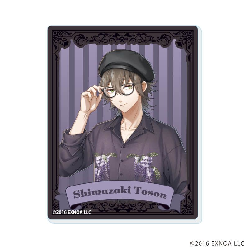 アクリルカード「文豪とアルケミスト」34/ブラックコーデver. コンプリートセット(全6種)(描き起こしイラスト)