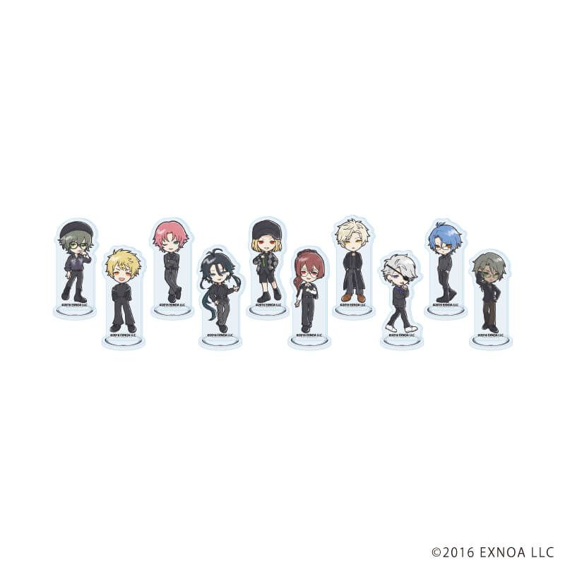 アクリルぷちスタンド「文豪とアルケミスト」25/ブラックコーデver. ブラインド(10種)(グラフアートイラスト)