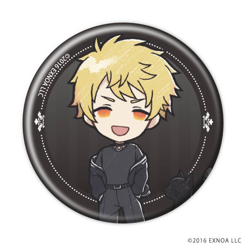 缶バッジ「文豪とアルケミスト」60/ブラックコーデver. ブラインド(10種)(グラフアートイラスト)