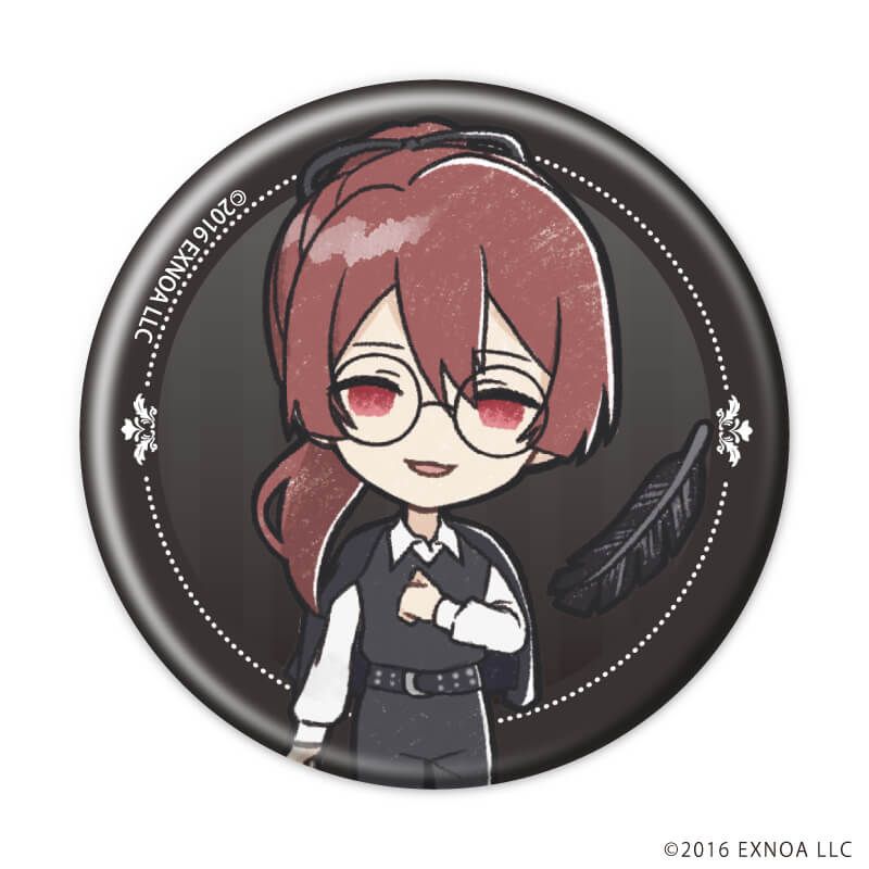 缶バッジ「文豪とアルケミスト」60/ブラックコーデver. ブラインド(10種)(グラフアートイラスト)