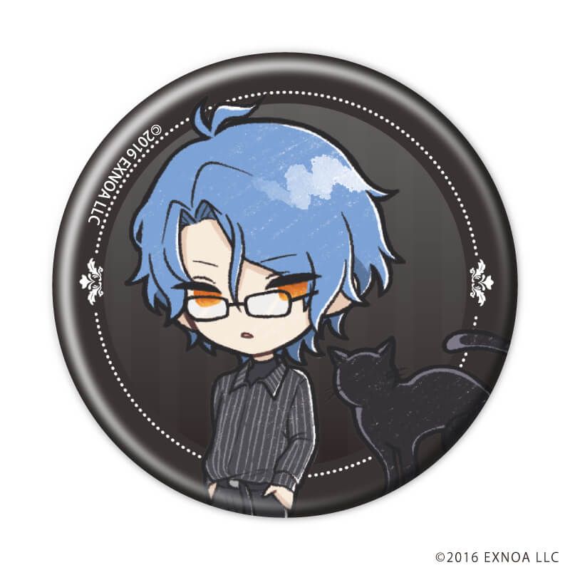 缶バッジ「文豪とアルケミスト」60/ブラックコーデver. ブラインド(10種)(グラフアートイラスト)