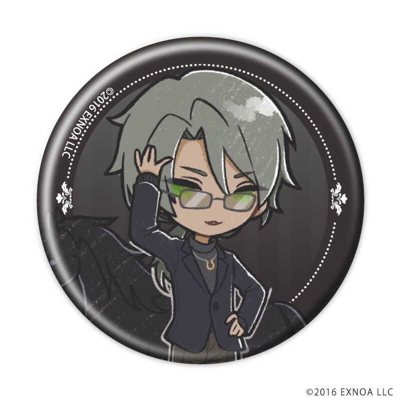 缶バッジ「文豪とアルケミスト」60/ブラックコーデver. ブラインド(10種)(グラフアートイラスト)