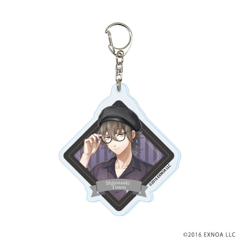 アクリルキーホルダー「文豪とアルケミスト」17/ブラックコーデver. ブラインド(6種)(描き起こしイラスト)