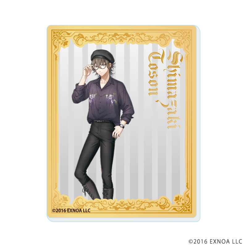 アクリルカード「文豪とアルケミスト」34/ブラックコーデver. ブラインド(6種)(描き起こしイラスト)