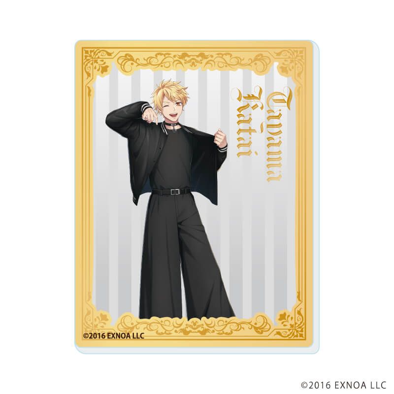 アクリルカード「文豪とアルケミスト」34/ブラックコーデver. ブラインド(6種)(描き起こしイラスト)