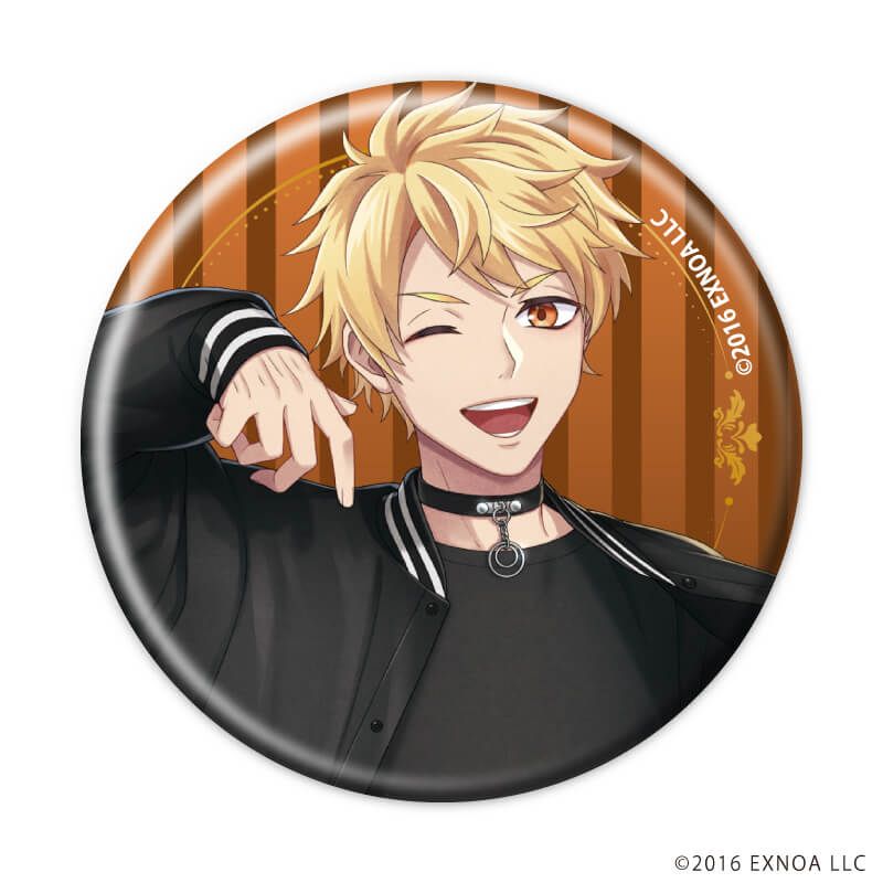 缶バッジ「文豪とアルケミスト」59/ブラックコーデver. ブラインド(6種)(描き起こしイラスト)