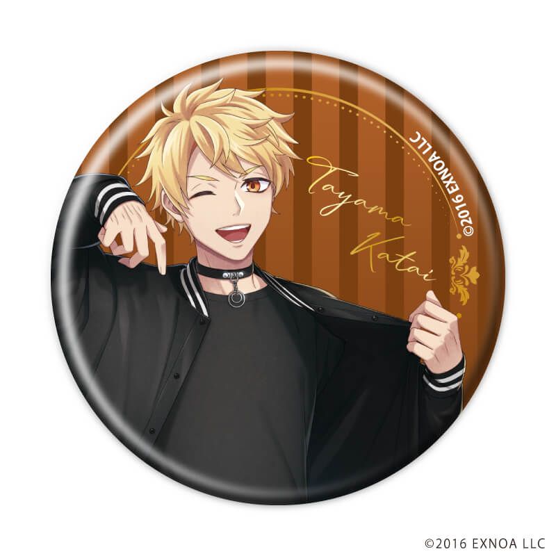 缶バッジ「文豪とアルケミスト」59/ブラックコーデver. ブラインド(6種)(描き起こしイラスト)