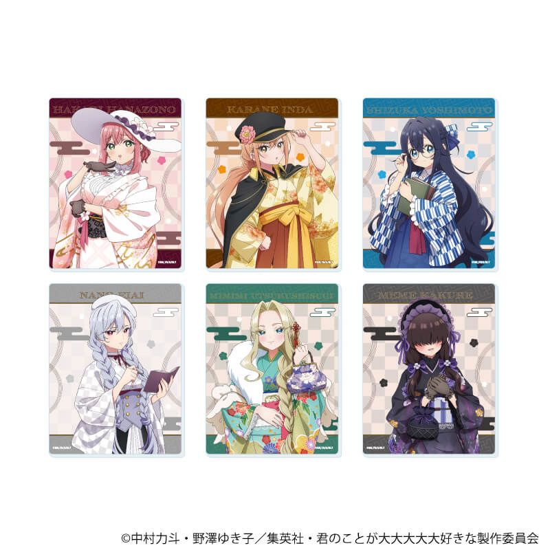 アクリルカード「君のことが大大大大大好きな100人の彼女」02/コンプリートセット(全6種)(描き下ろしイラスト)