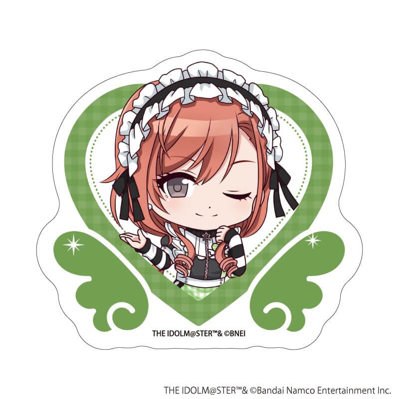 ダイカットステッカー「アイドルマスター シャイニーカラーズ」55/有栖川夏葉 黒色天使ver.(ミニキャライラスト)