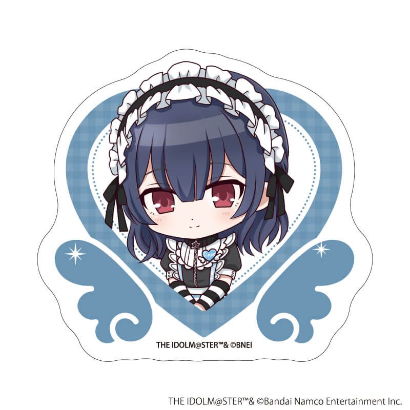ダイカットステッカー「アイドルマスター シャイニーカラーズ」54/杜野凛世 黒色天使ver.(ミニキャライラスト)