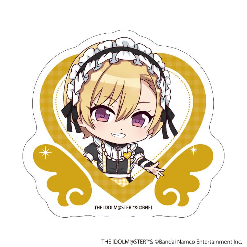 ダイカットステッカー「アイドルマスター シャイニーカラーズ」53/西城樹里 黒色天使ver.(ミニキャライラスト)