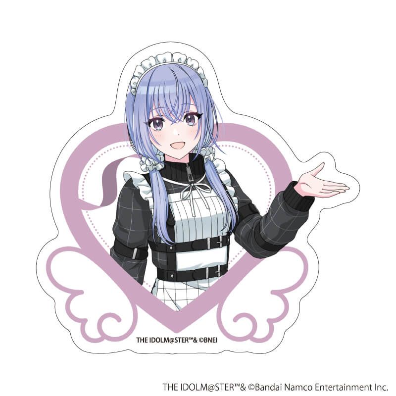 ダイカットステッカー「アイドルマスター シャイニーカラーズ」46/鈴木羽那 黒色天使ver.(描き下ろしイラスト)