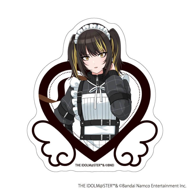 ダイカットステッカー「アイドルマスター シャイニーカラーズ」45/斑鳩ルカ 黒色天使ver.(描き下ろしイラスト)