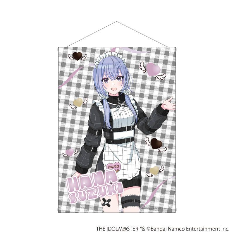 B2縦タペストリー「アイドルマスター シャイニーカラーズ」08/鈴木羽那 黒色天使ver.(描き下ろしイラスト)