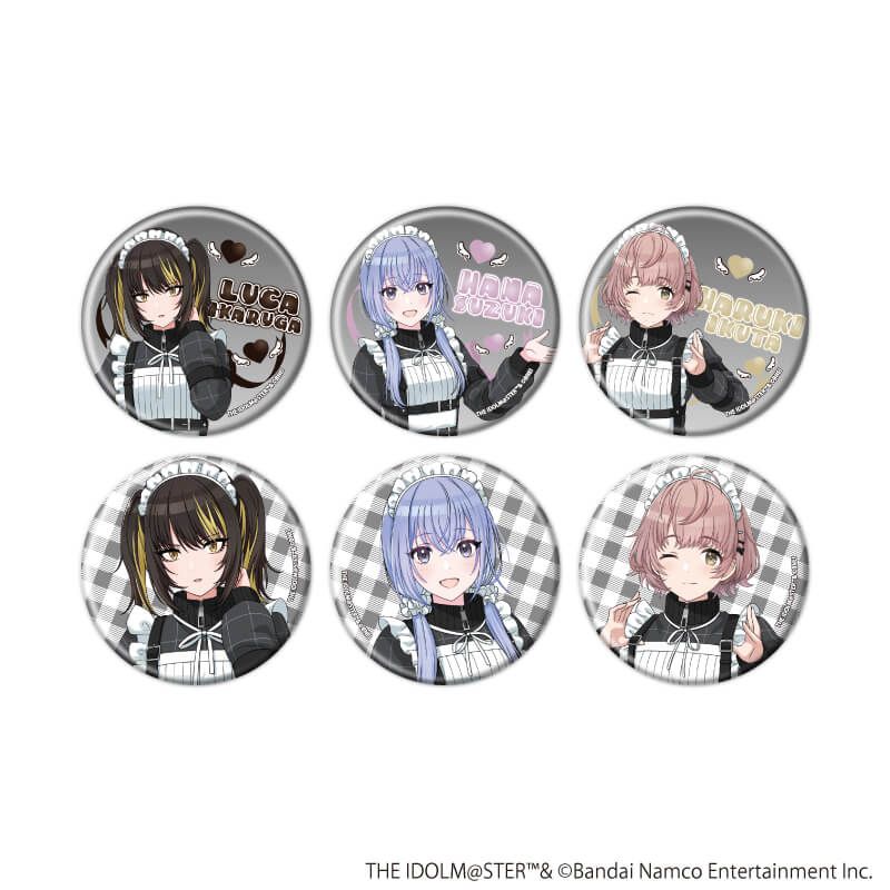 缶バッジ「アイドルマスター シャイニーカラーズ」10/黒色天使ver. コンプリートセット(全6種)(描き下ろしイラスト)