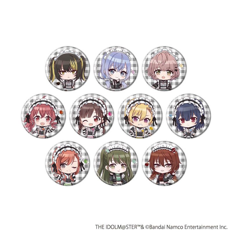 缶バッジ「アイドルマスター シャイニーカラーズ」11/黒色天使ver. トレーディング(10種)(ミニキャライラスト)