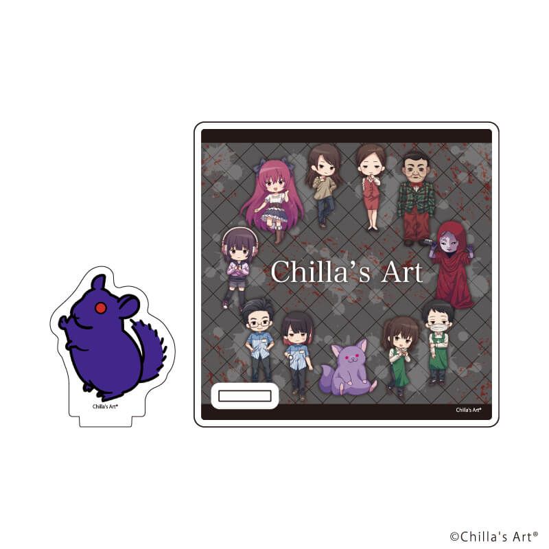 アクリルコースタースタンド「Chilla’s Art」01/集合デザイン(グラフアートイラスト)