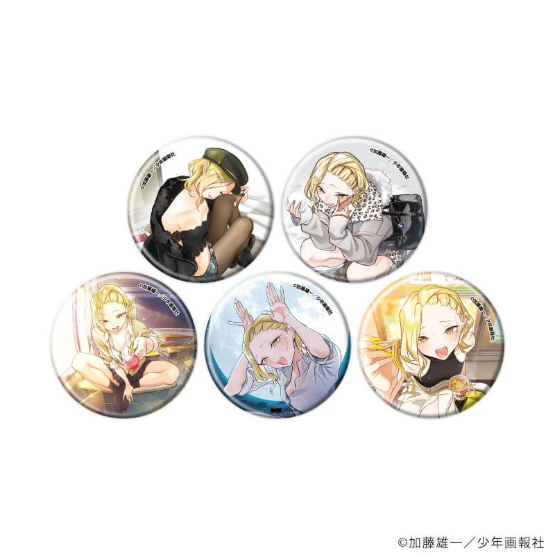 缶バッジ「やんちゃギャルの安城さん」01/コンプリートセット(全5種)(公式イラスト)