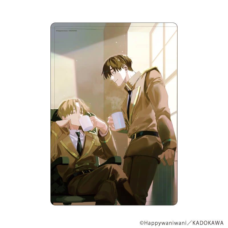 キャラクリアケース「忠犬部下とツンデレ少尉」01/クロ＆エギル(描き下ろしイラスト)