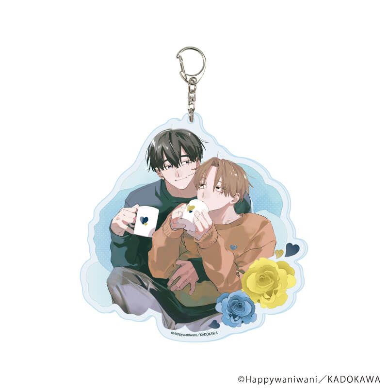 デカアクリルキーホルダー「忠犬部下とツンデレ少尉」01/クロ＆エギル(描き下ろしイラスト)