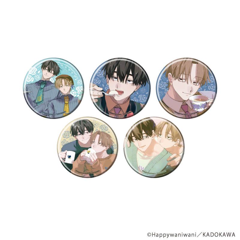 缶バッジ「忠犬部下とツンデレ少尉」01/コンプリートセット(全5種)(描き下ろしイラスト)