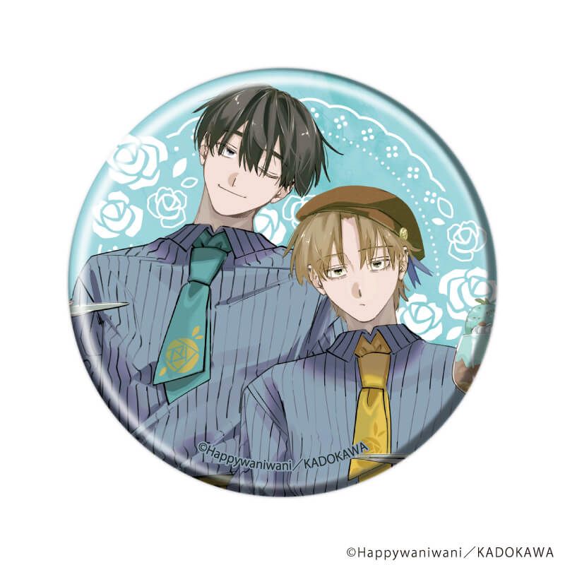 缶バッジ「忠犬部下とツンデレ少尉」01/ブラインド(5種)(描き下ろしイラスト)