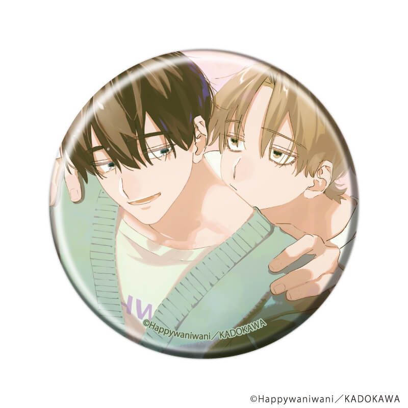 缶バッジ「忠犬部下とツンデレ少尉」01/ブラインド(5種)(描き下ろしイラスト)