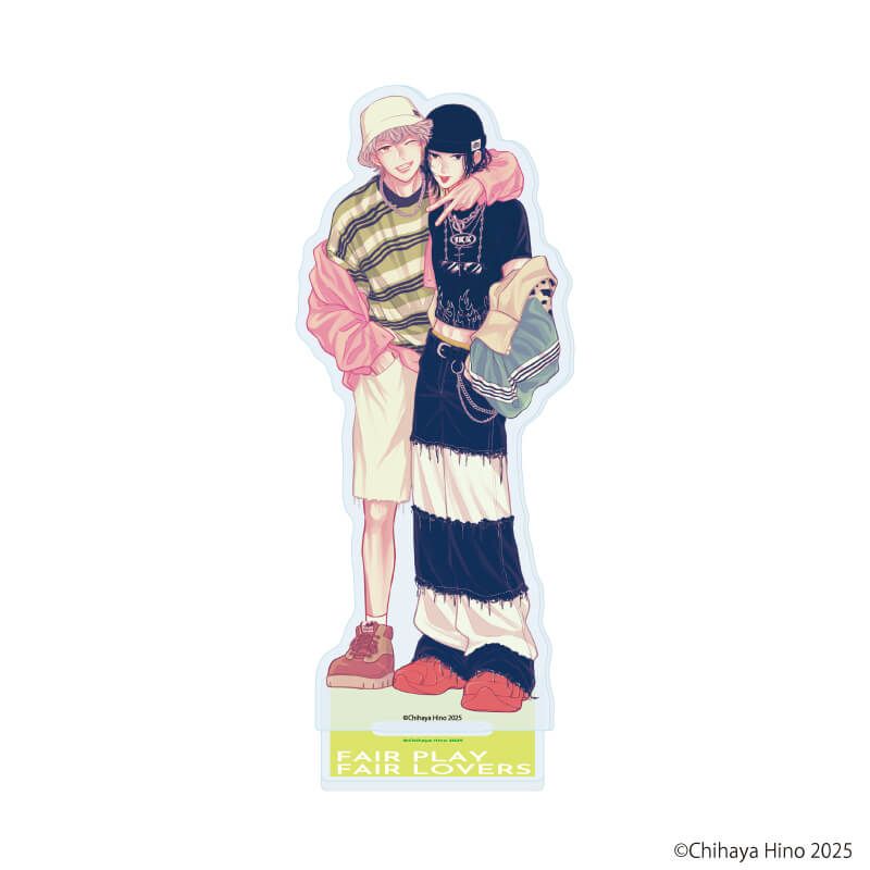 アクリルスタンド「フェアプレイ・フェアラバーズ」01/諏訪＆長峰(公式イラスト)