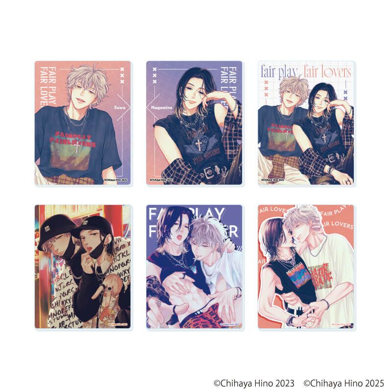 アクリルカード「フェアプレイ・フェアラバーズ」01/コンプリートセット(全6種)(公式&描き下ろしイラスト)