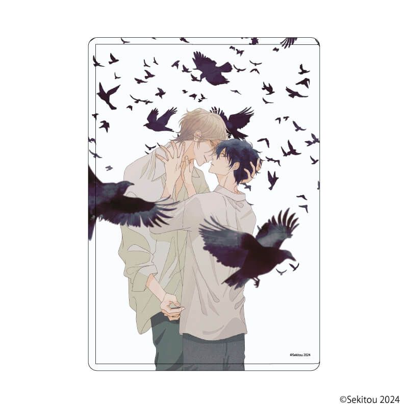キャラクリアケース「愛から一番遠い場所」01/世継＆人紀(公式イラスト)