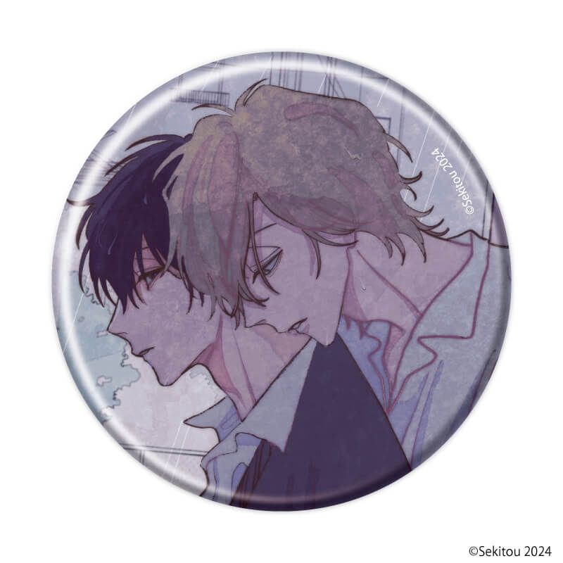 缶バッジ「愛から一番遠い場所」01/ブラインド(5種)(公式&描き下ろしイラスト)