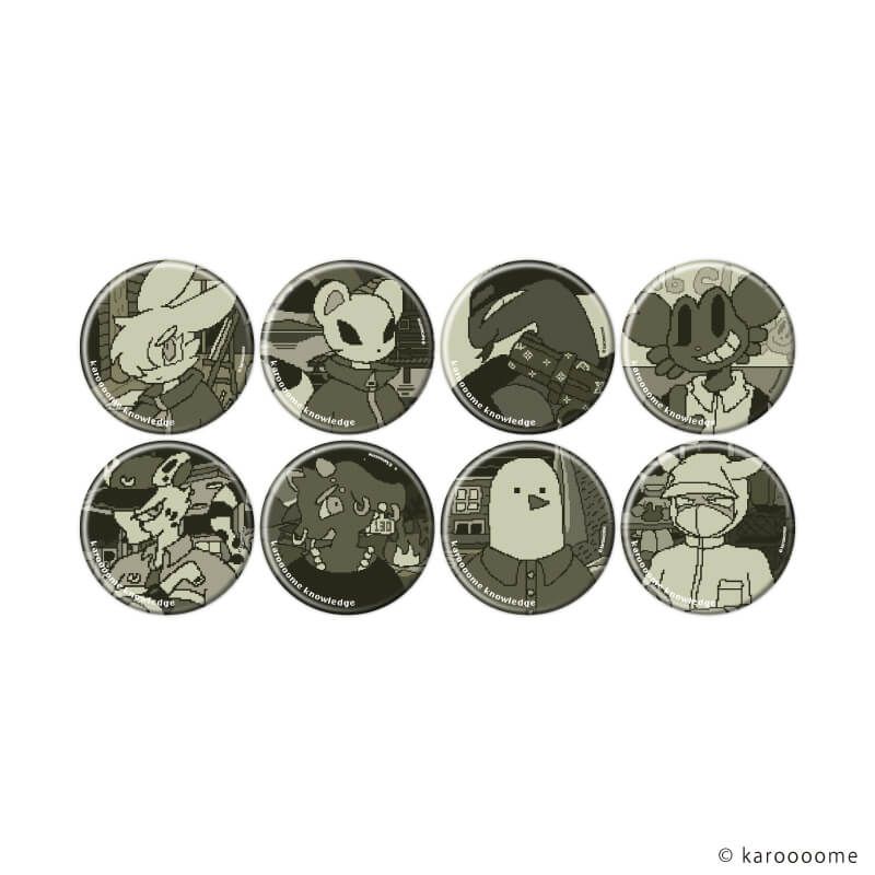 缶バッジ「karoooome knowledge」01/ブラインド（8種）(公式イラスト)