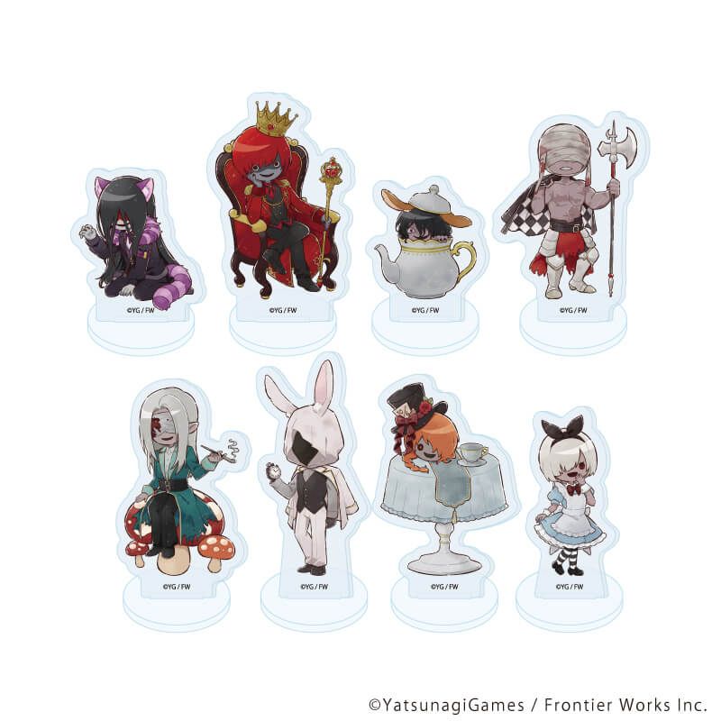 アクリルぷちスタンド「文字化化」02/不思議の国のアリスver. コンプリートセット(全8種)(グラフアートイラスト)