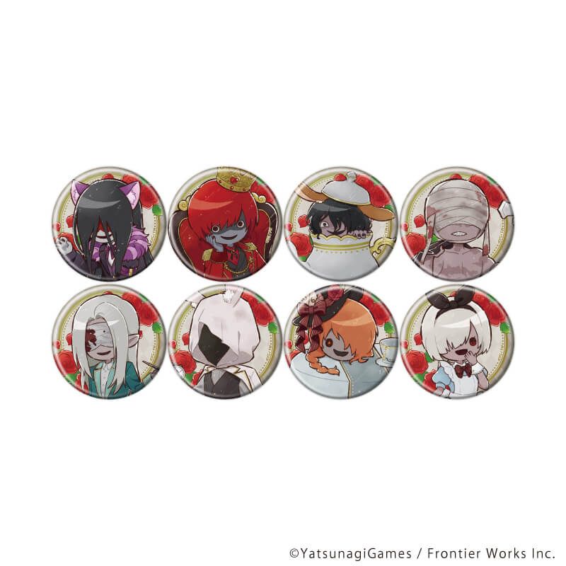 缶バッジ「文字化化」03/不思議の国のアリスver. ブラインド(8種)(グラフアートイラスト)