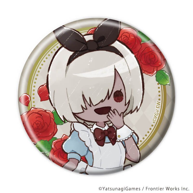 缶バッジ「文字化化」03/不思議の国のアリスver. ブラインド(8種)(グラフアートイラスト)