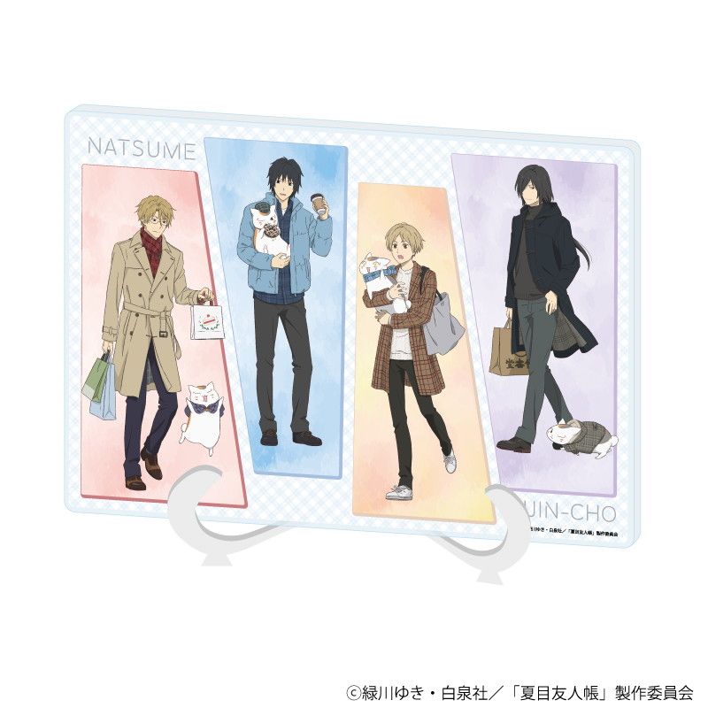 アクリルアートボード(A5サイズ)「夏目友人帳」04/チェック柄ver. 集合デザイン(描き下ろしイラスト)