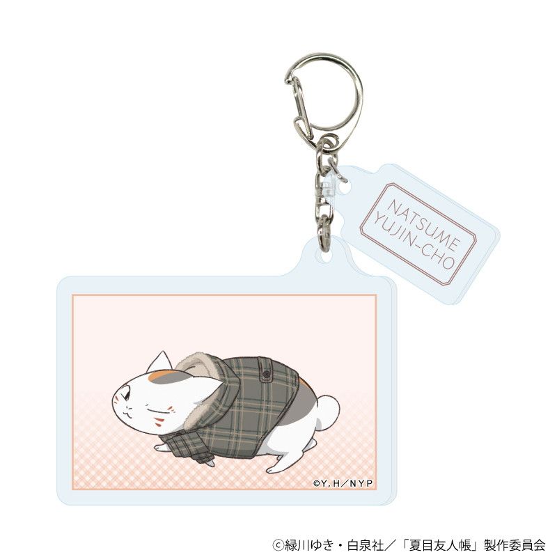 パーツ付きアクリルキーホルダー「夏目友人帳」02/チェック柄ver. コンプリートセット(全5種)(描き下ろしイラスト)