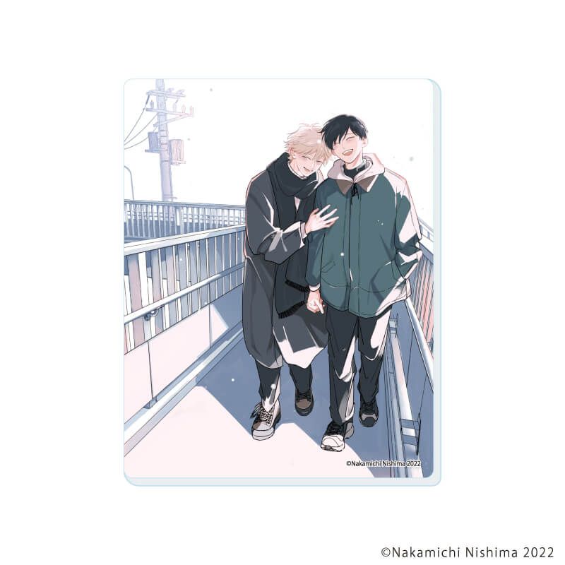 アクリルカード「愛追うふたり」01/ブラインド(6種)(公式&描き下ろしイラスト)