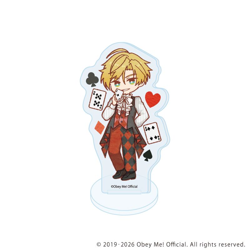 アクリルぷちスタンド「Obey Me! Nightbringer」23/トランプver. コンプリートセット(全7種)(レトロアートイラスト)