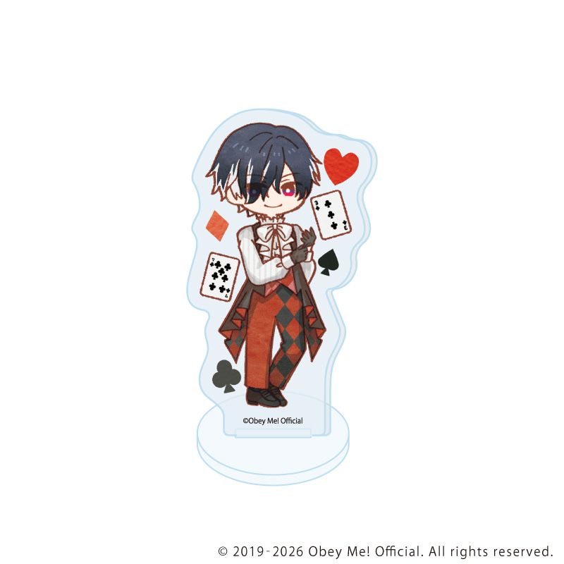 アクリルぷちスタンド「Obey Me! Nightbringer」23/トランプver. コンプリートセット(全7種)(レトロアートイラスト)