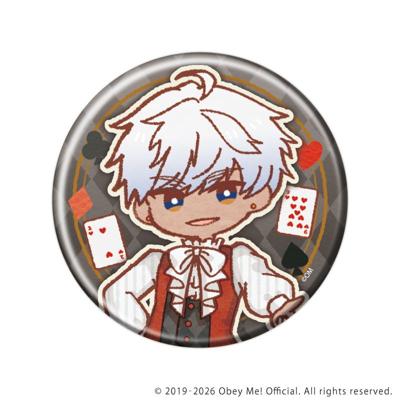 缶バッジ「Obey Me! Nightbringer」49/トランプver. コンプリートセット(全7種)(レトロアートイラスト)