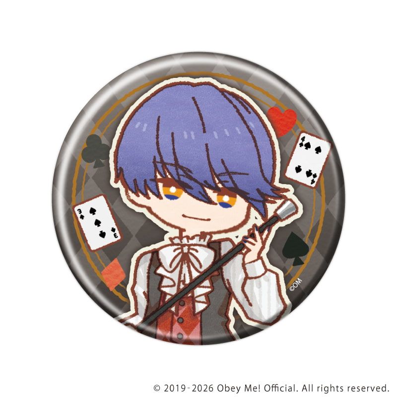 缶バッジ「Obey Me! Nightbringer」49/トランプver. コンプリートセット(全7種)(レトロアートイラスト)