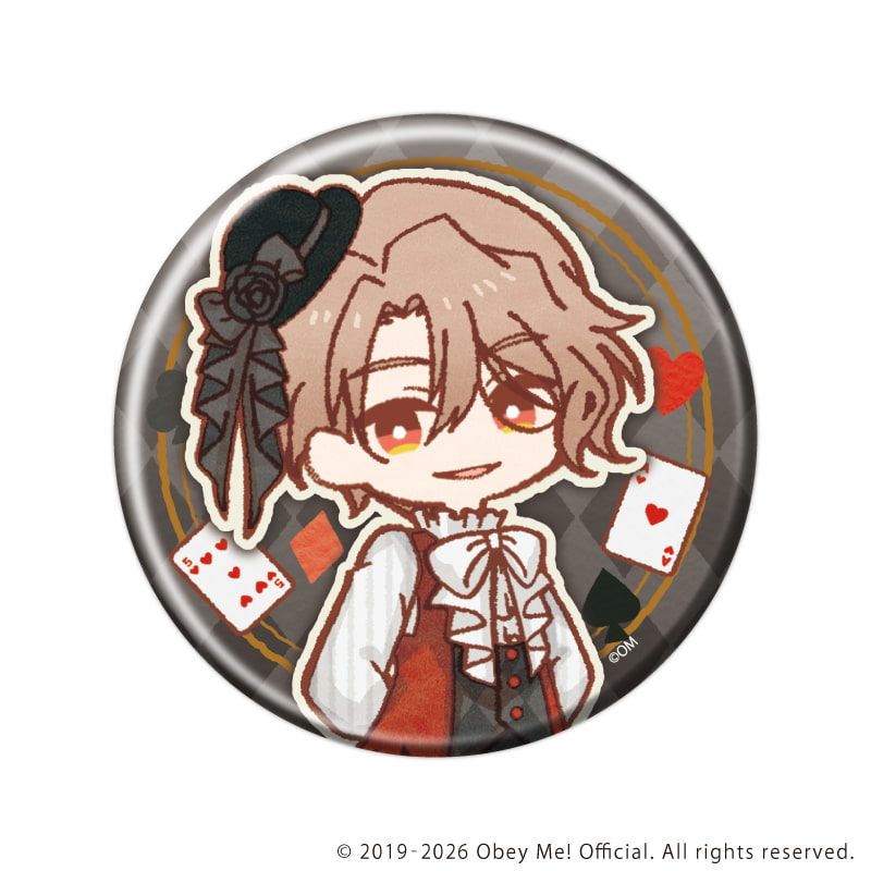 缶バッジ「Obey Me! Nightbringer」49/トランプver. コンプリートセット(全7種)(レトロアートイラスト)