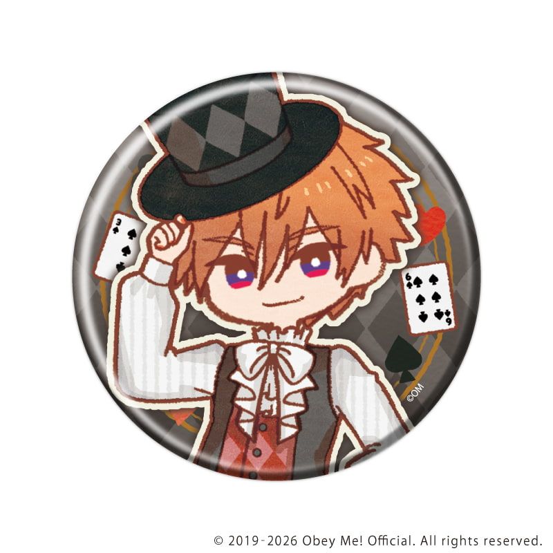 缶バッジ「Obey Me! Nightbringer」49/トランプver. コンプリートセット(全7種)(レトロアートイラスト)