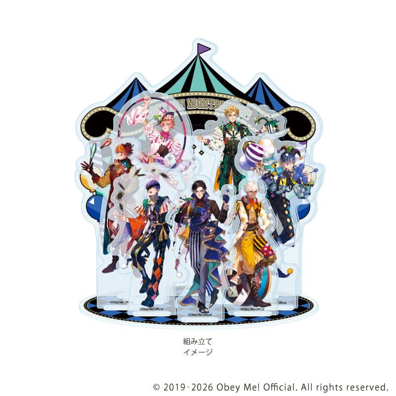 アクリルジオラマ「Obey Me! Nightbringer」01/集合デザイン(描き下ろしイラスト)